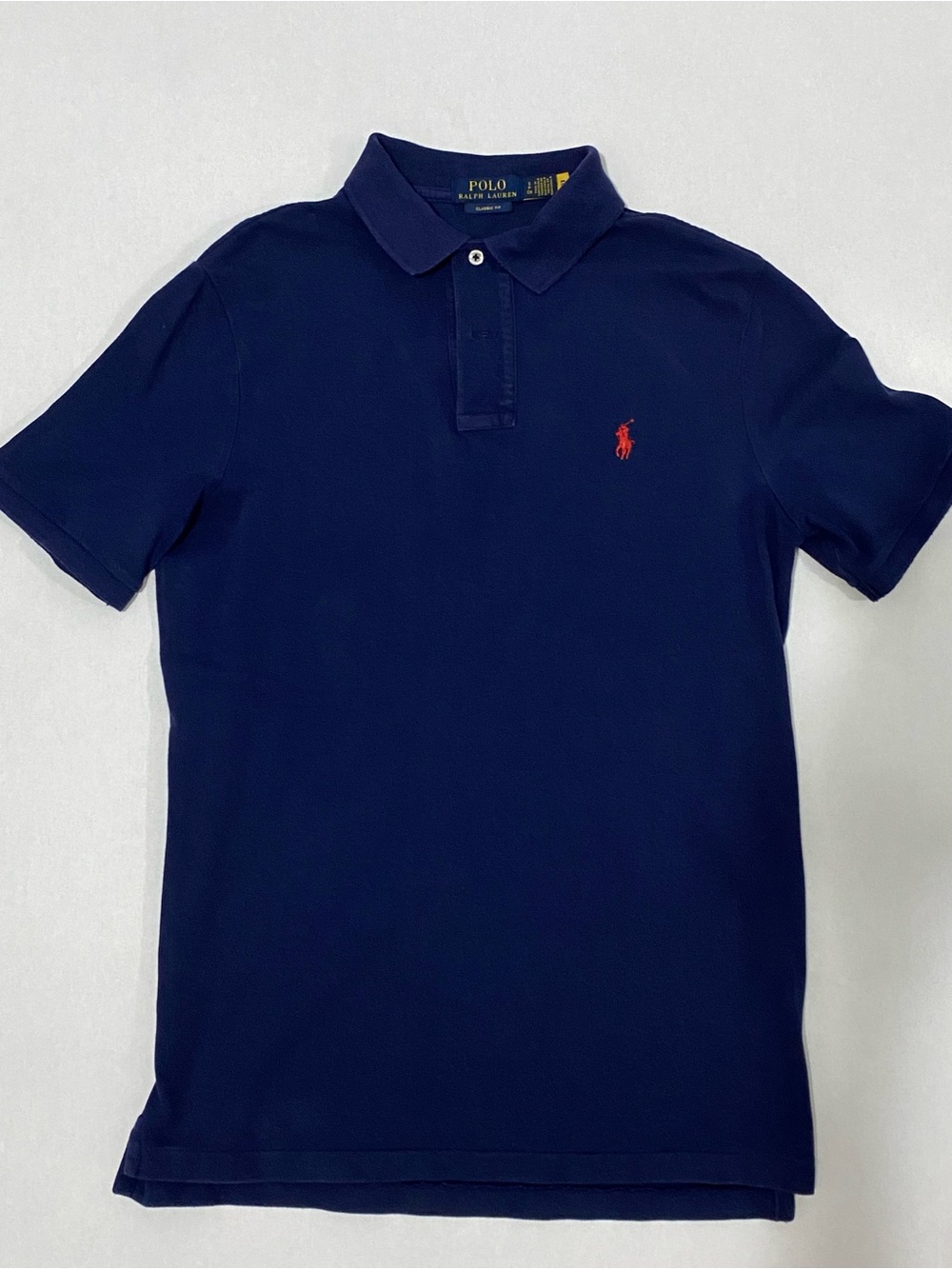 Polo by Ralph Lauren Navy Polo with Red Pony Logo Size S